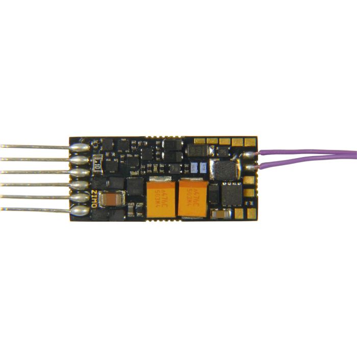 Zimo MS490N Sounddecoder, 23x9x4mm, 1 W, 0,8 A, NEM 651 Direktstecker