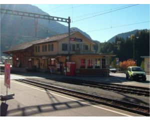 GSmm Bahnhof Tiefencastel der RhB / Rhätische Bahn