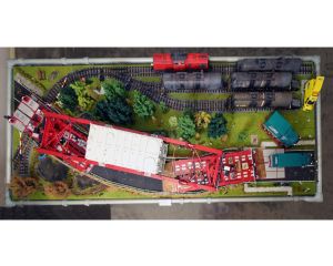 Uniek 1:24 Diorama met Realistische Girderbridge, SPMT Platforms en Transformator, Kahl transport