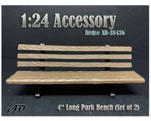 GSDCCad 00038436 1/24 set of 2 Benches (4 inch/10cm long).