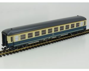 DB Am 202 Sonderfarbton Ocean Blau Elfenbein, Metallrader auf Basis einer LGB 30310 Wagon