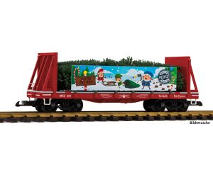 PIKO 38980 Niederbordwagen Weihnachten Baumtransport