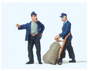 Preiser 45098 Guterbodenpersonal. Sackkarre 1:22,5