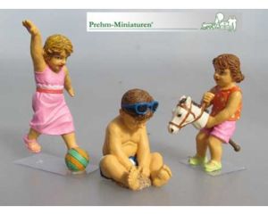 Prehm-miniaturen 550114 3 Kinder beim Spiel Set 4