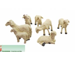 Prehm-Miniaturen 550702 7 Schafe - 6 Einzelstücke im Set