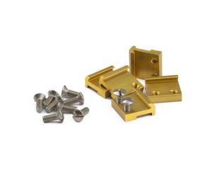 Massoth 8100131 RAIL CLAMPS G SCALE BRASS 15MM 50/PACK