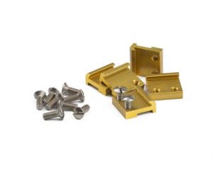 Massoth 8100250 RAIL CLAMPS G SCALE BRASS 15MM 50/PACK Spur G