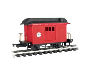 Bachmann 97088 BAGGAGE - SHORT LINE RAILROAD - RED WITH BLACK ROOF