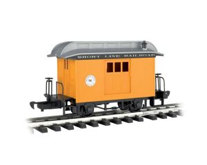 Bachmann 97096 BAGGAGE - SHORT LINE RAILROAD - YELLOW WITH SILVER ROOF