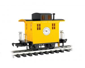 Bachmann 98087 CABOOSE - SHORT LINE RAILROAD - YELLOW WITH BLACK ROOF