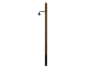 BELIBECO 121861 Houten mast met lamp, 180 mm, diammeter mast 6 mm