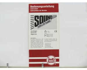 LGB Bedienungsanleitung Sound electronic