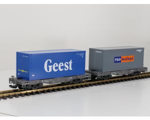 LGB 49085 NS containerwagen set P&O Nedlloyd/Geest