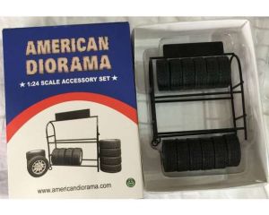 GSDCCad 00077530 1/24 Metal Tire Rack