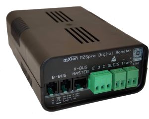 Mxion 6004 MZSpro Digital BOOSTER 8 A einstellbar, alle Protokolle, alle Spuren, LGB, H0, Z 12-24V