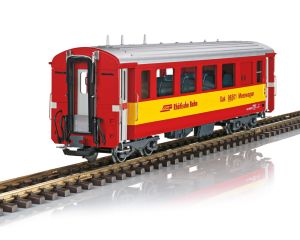 LGB 30681 Dienstwagen voor het meten van communicatiesignalen van de RhB (clublidwagen 2025), metalen wielen
