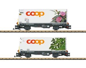 LGB 45885 Containerwagen-Set Coop RhB (05/2026)