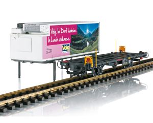 LGB 46896 RhB Containerwagen Volg Y 11601 Metallrader
