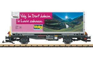 LGB 46896 RhB Containerwagen Volg Y 11601 Metallrader