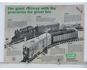 LGB 1973/74 The Giant railway with the guarantee for great fun