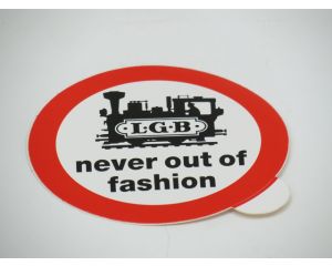 LGB Sticker, Aufkleber 8 cm Never out of Fashion