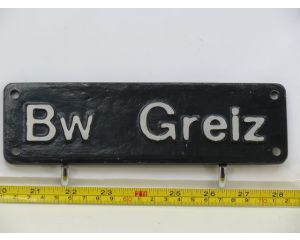 Lokschild BW Greiz