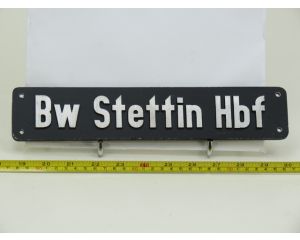 Lokschild BW Stettin Hbf