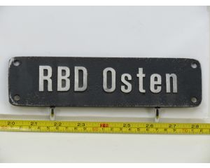 Lokschild RBD Osten