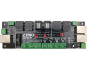 ZIMO MX10AVP MX10 Anschluß- und Verteilplatine - 18 x 6 cm; inkl. Stecker und Kabel