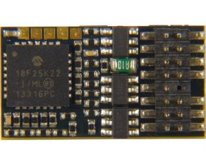 ZIMO MX630P16 Decoder 1,0A, 6 Funktionsausgänge, PluX16 direkt