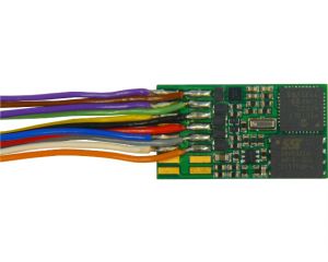 ZIMO MX648F Sounddecoder 0,8A, 6 Funktionsausgänge, NEM651 an Drähten