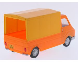 Schaal 1:25 VINTAGE FIAT 242 PICK-UP SERVICE VAN ANKER PIKO DDR GDR TOY CAR ORANGE