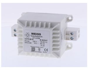 Weiss VSTR 55/18 Sicherheitstrafo 230V / 18V AC 55VA 3,06A #9597