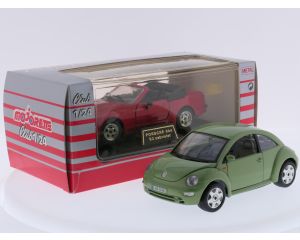 Schaal 1:24 Porsche 944 S2 Cabrio met Wolkswagen New Beetle #9651