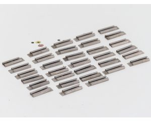 THIEL 146 Set 32x Schienenverbinder Nickel L= 24 mm, Gebruikt