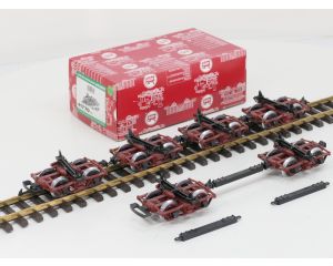 LGB 41770 Trucks, rostrot, 6 Stück, Metallrader