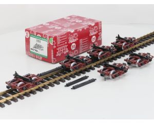 LGB 41770 Trucks, rostrot, 6 Stück, Metallrader