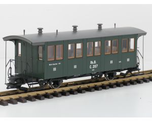 BRAWA 15002 Rhb C. 207 Personenwagen, Metallrader, Innenbeleuchtung