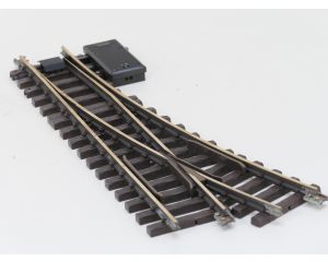 LGB 16150 Elektr.Weiche,links, R3,22.5Grad, Buiten gebruikt, Met Schroefbare railverbinders
