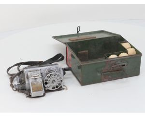 MYCALEX & TIM F93 + Original Metall Box Ticket machine ca. 1930