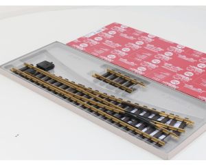 LGB 18150 Handweiche, links, R5, Met Schroefbare railverbinders