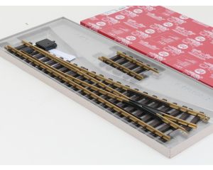 LGB 18150 Handweiche, links, R5, Met Schroefbare railverbinders