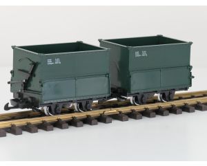 LGB 40190 Feldbahn-Schüttgutwagen, 2 Stück, Metallrader