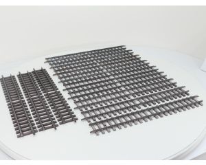 LGB 10600 Set 12St. Gerades Gleis, 600mm (Totaal 7,20M) , met wit verbleekte Dwarsliggers.