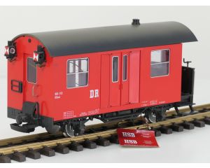 LGB 40520 DR/HSB bagagewagon KDaai 905-153, Stromfuhrende Metallachsen, Innebeleuchtung