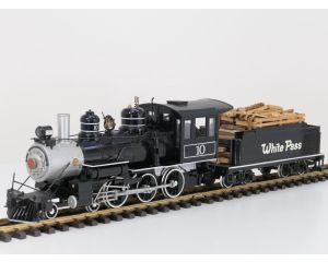 Bachmann 31497 White Pass 4-6-0 Steam Locomotive & TenderNo 10, gesupert