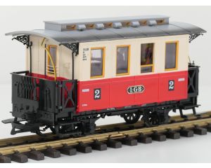 LGB 30110 Personenwagen 2e Kl. , Innenbeleuchtung, 3 Figuren