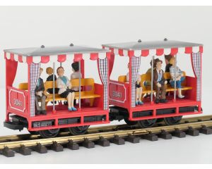LGB 3041 Set van 2 Veldbaanwagon's , 9 Figuren