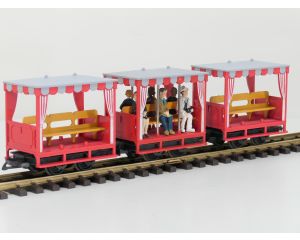 LGB 3041 Set van 3 Veldbaanwagon's , 6 Figuren