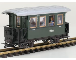LGB 38079 w1 Öchsle personenwagen 3724 Stg KBi, Metallrader, 6 Figuren, leichte alterung Chassis